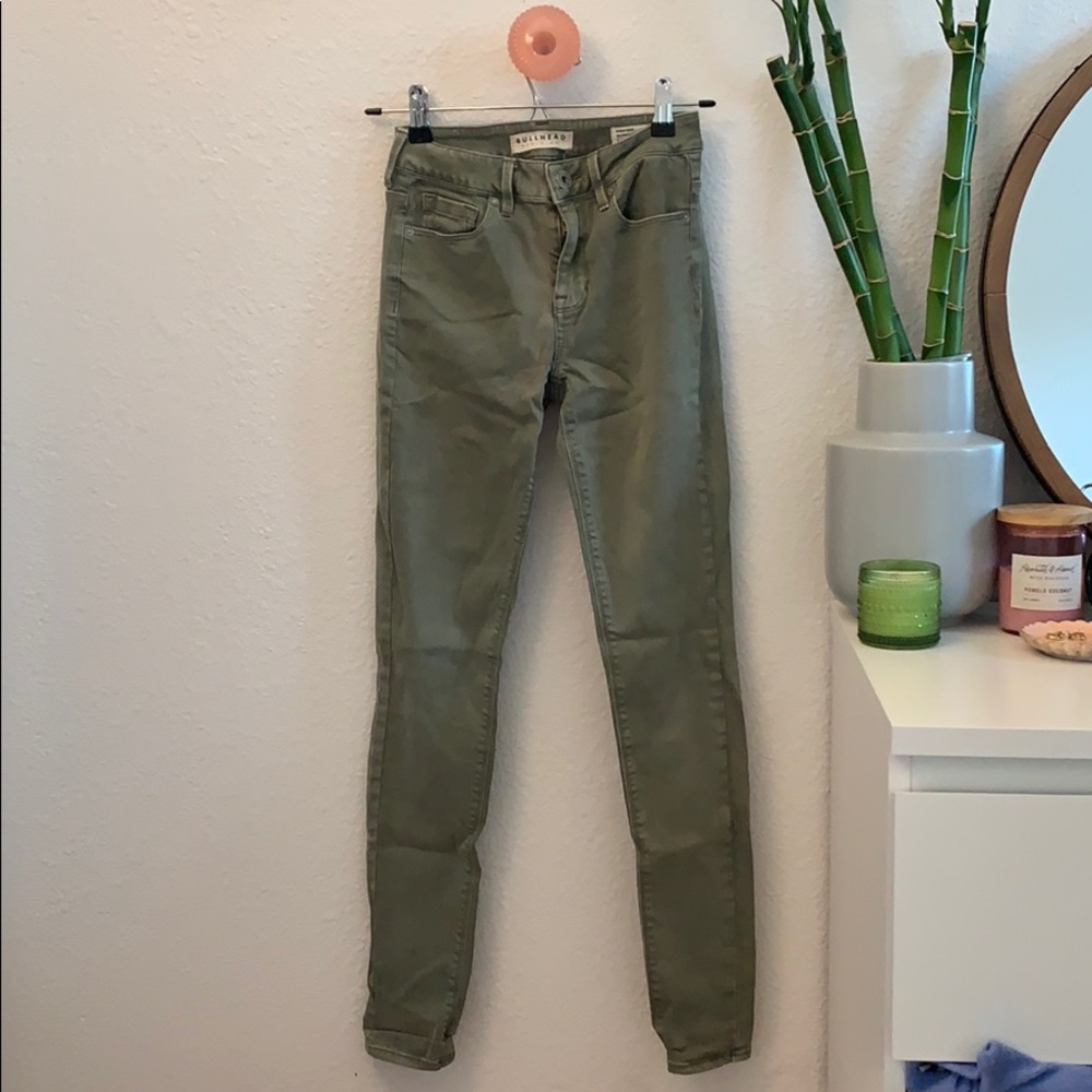 pacsun forest green jeans